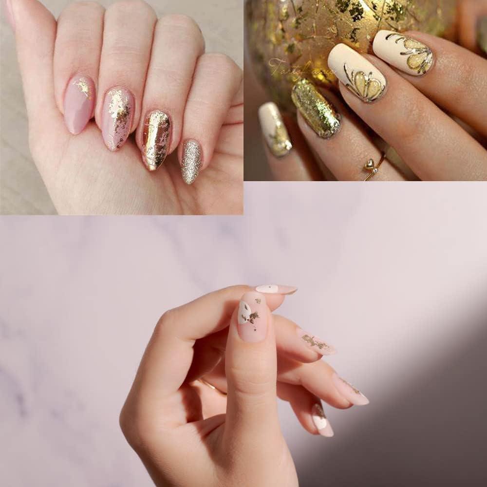 600 Hojas de Oro Imitación BetterJonny 12 Colores 8x8.5cm