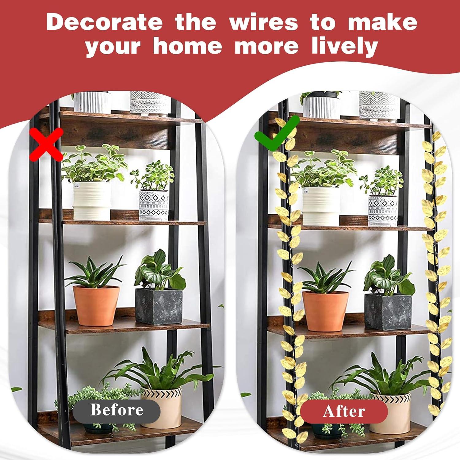 200 Hojas Artificiales Doradas Xthrotsenk para Decoración DIY