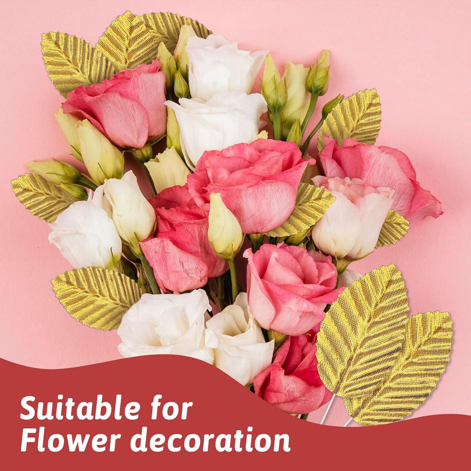 200 Hojas Artificiales Doradas Xthrotsenk para Decoración DIY