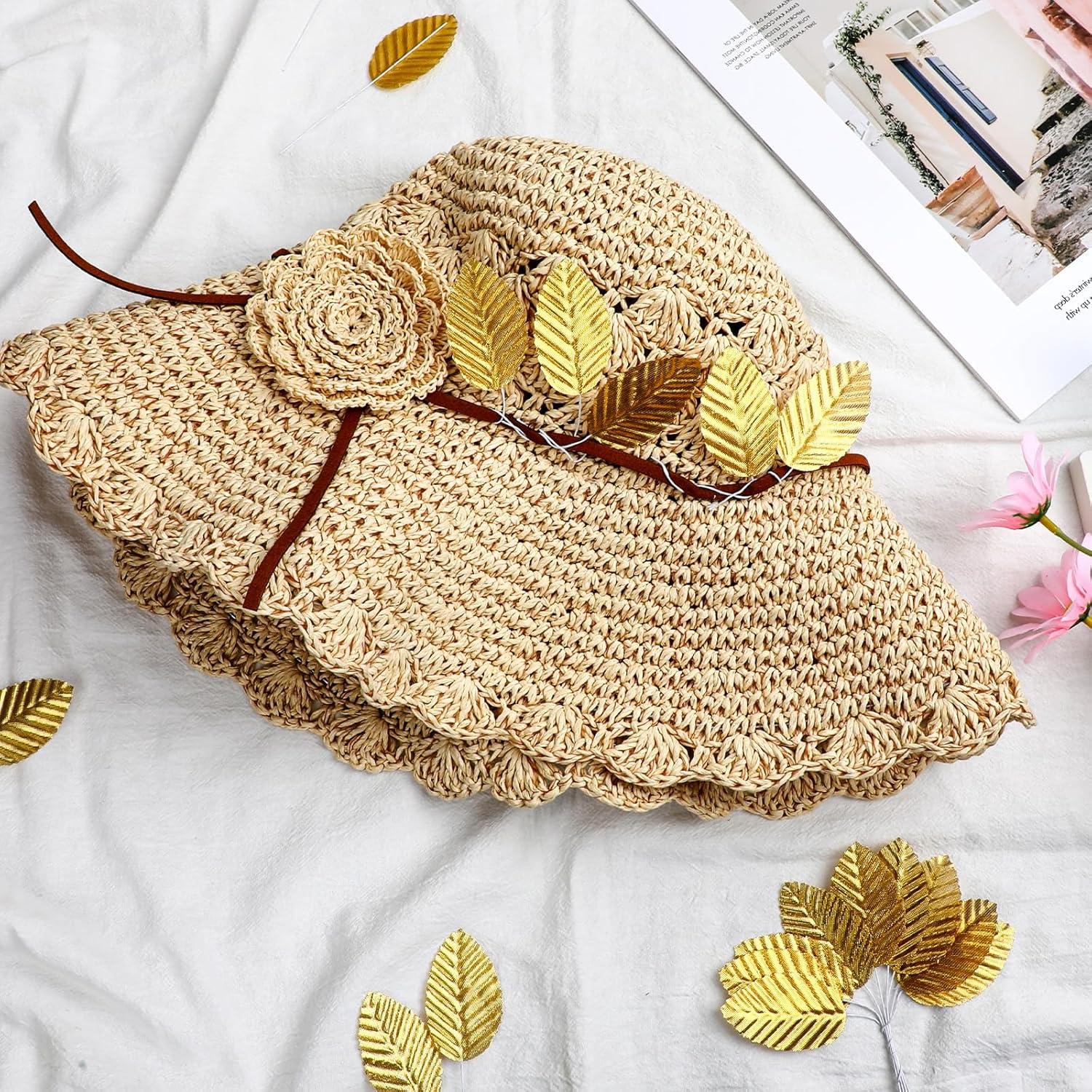 200 Hojas Artificiales Doradas Xthrotsenk para Decoración DIY