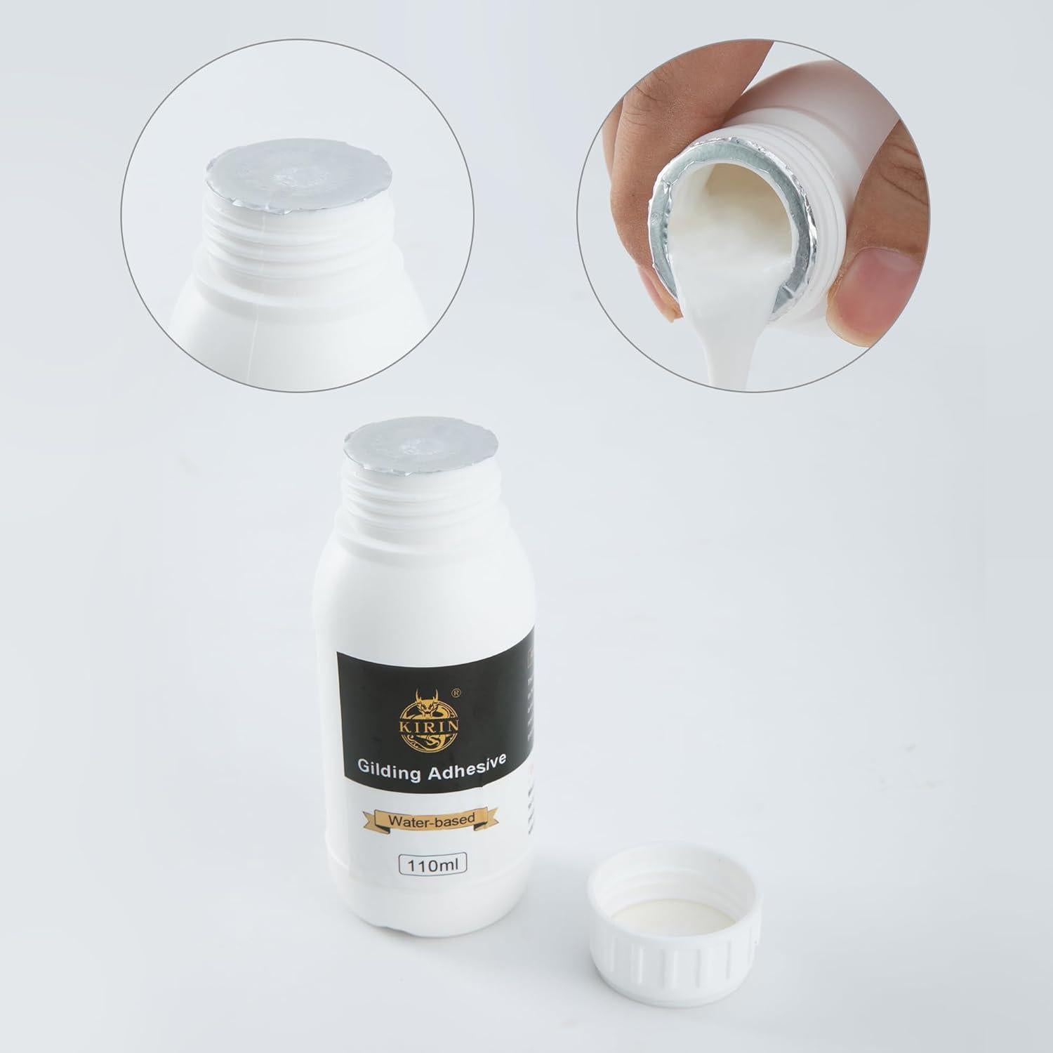 Kit de Adhesivo y Hoja de Oro KIRIN 110ml para Manualidades