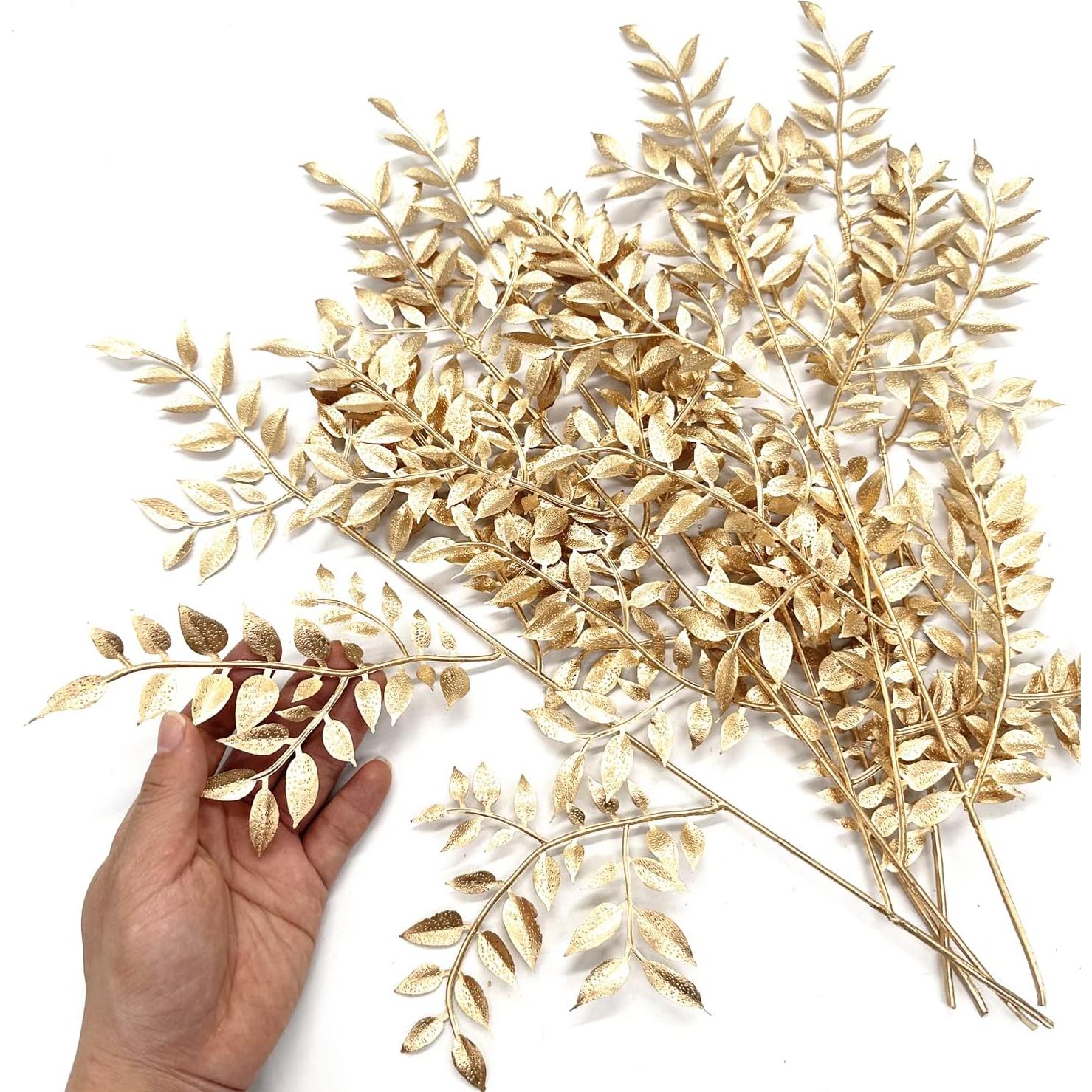 Planta Artificial Dorada MASUMARK SM - 5 Pcs para Decoración