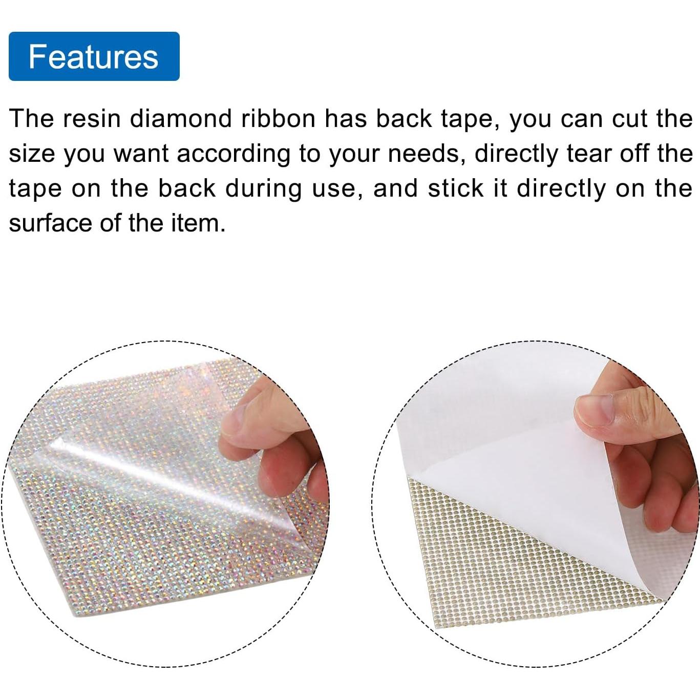 Hoja de Cristales Brillantes Autoadhesiva MECCANIXITY 40x24cm Oro