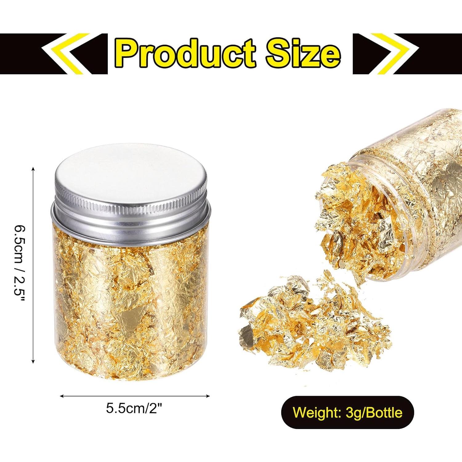 Copos de Hoja de Oro 3g MECCANIXITY para Manualidades