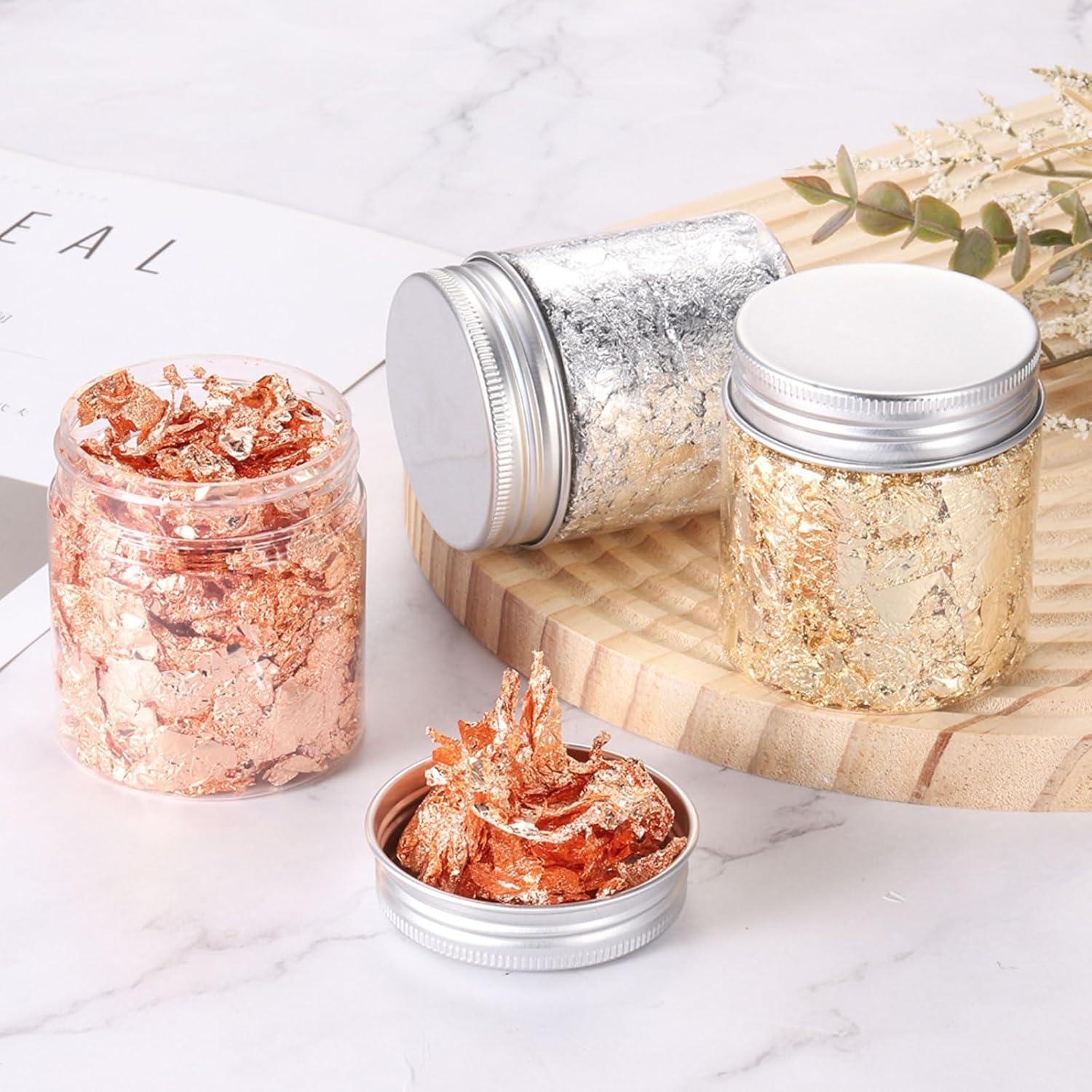 Copos de Hoja de Oro 3g MECCANIXITY para Manualidades