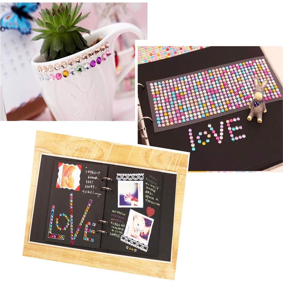 4032 Piezas Stickers Rhinestone Autoadhesivos DoTebpa 6mm