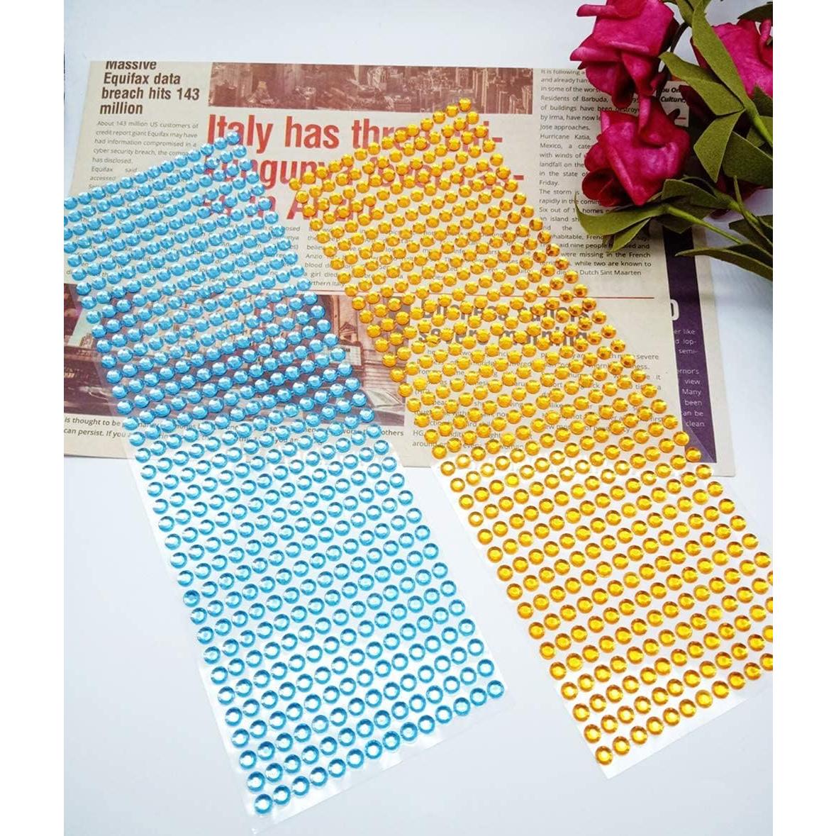 4032 Piezas Stickers Rhinestone Autoadhesivos DoTebpa 6mm