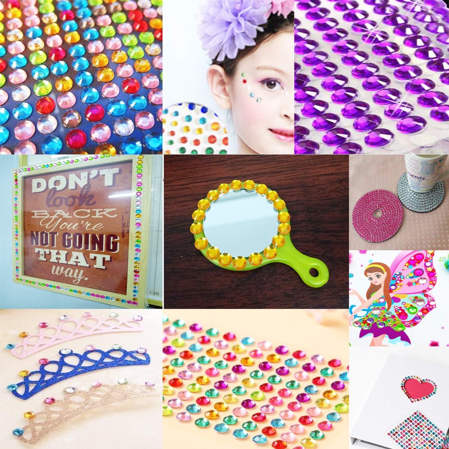 4032 Piezas Stickers Rhinestone Autoadhesivos DoTebpa 6mm