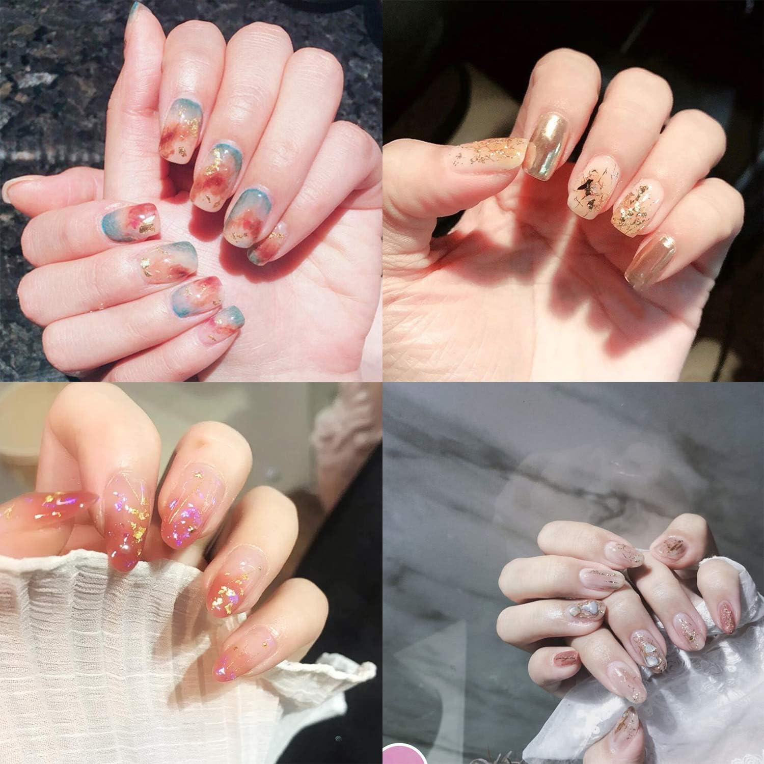 3 Piezas Copos de Hoja de Oro para Resina - Oro, Plata, Cobre