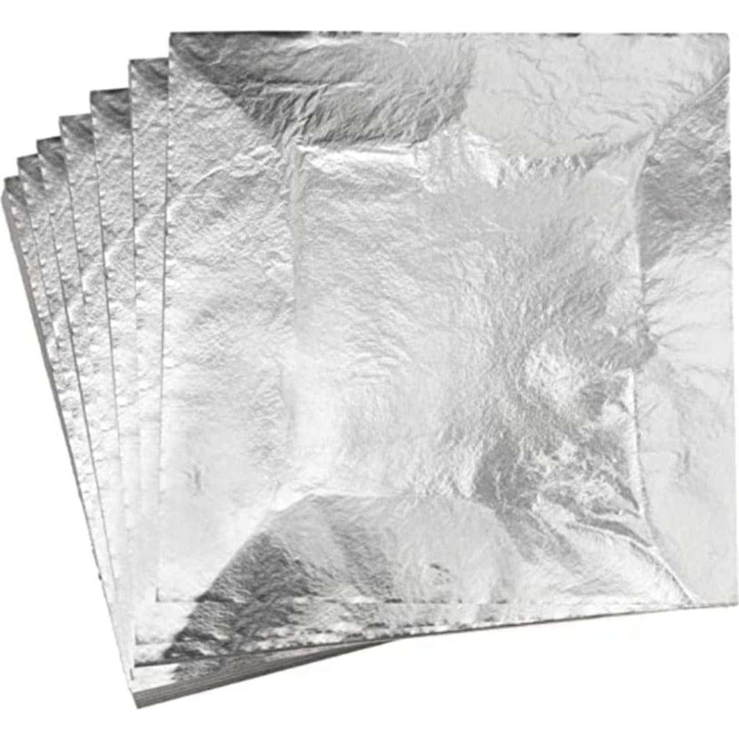 300 Hojas de Oro, Plata y Cobre 8x8cm para Manualidades