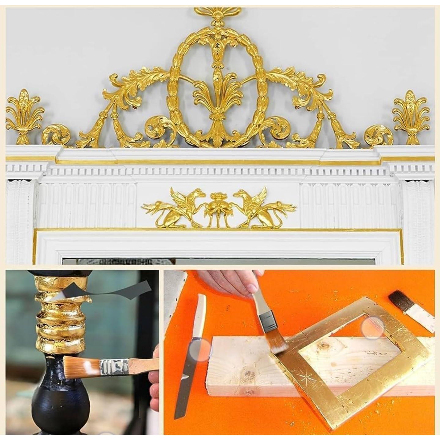 300 Hojas de Oro, Plata y Cobre 8x8cm para Manualidades