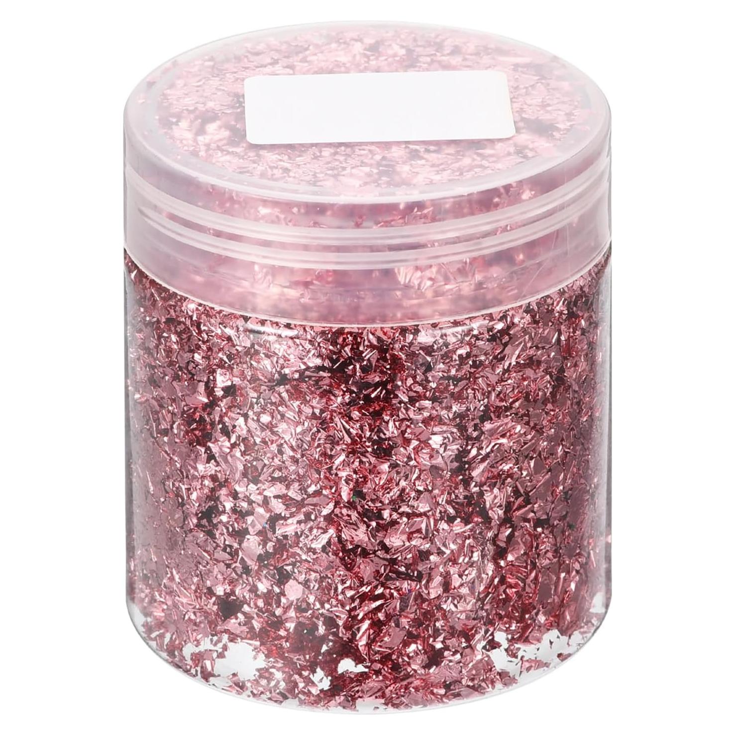 UXCELL Gold Foil Flakes for Resin, 3g Metallic Leaf, Imitation Gold for Nail Art, Resin Art, Crafts, Painting, Candle & Jewelry Making, Sky Purple