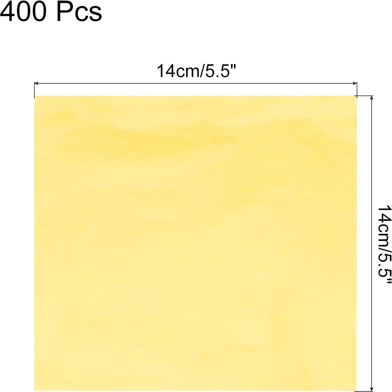 Hojas de Oro Imitación MECCANIXITY 400 Pcs 14x14 cm