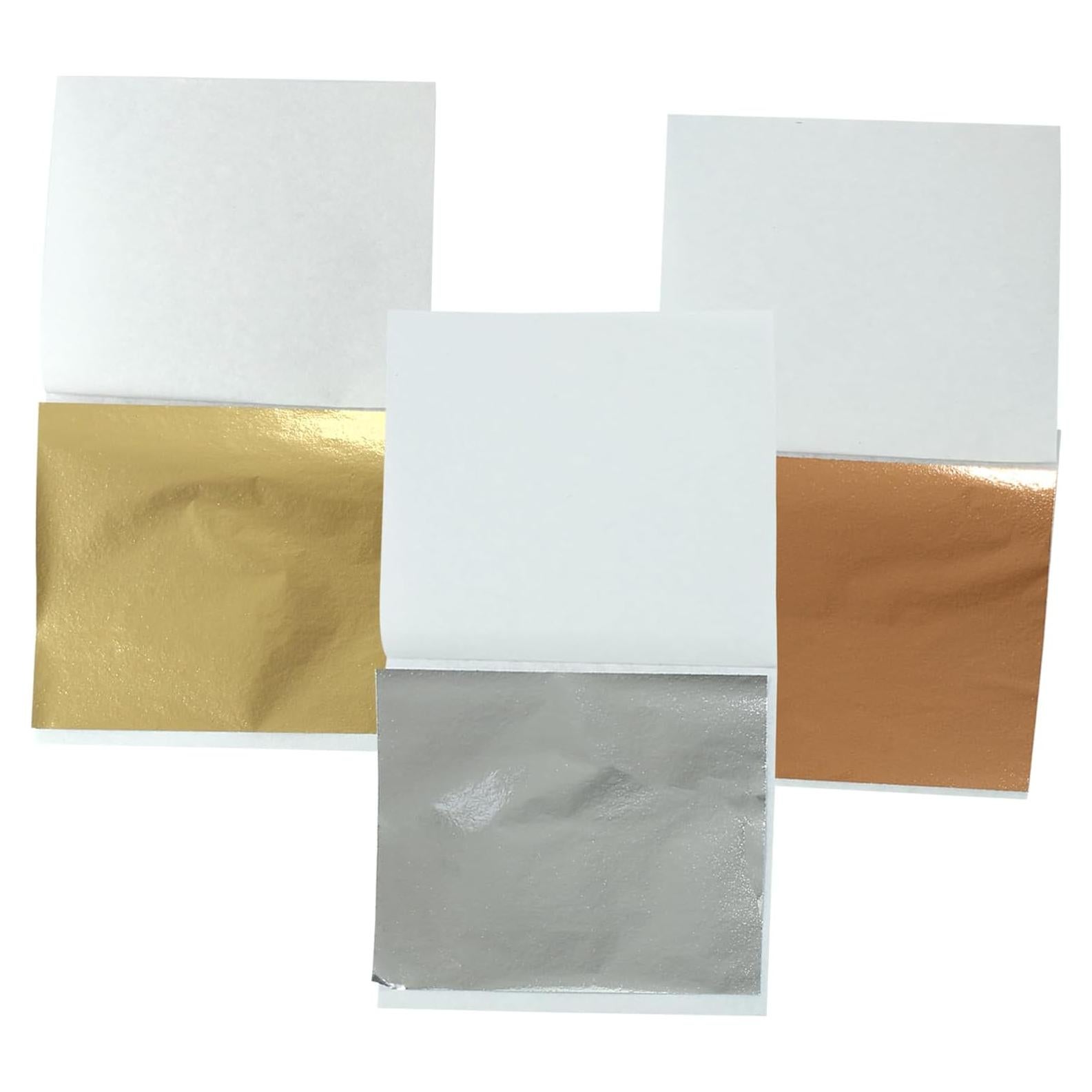 Hojas de Oro Imitación Piutouyar 200 Pcs 8x8.5 cm 3 Colores