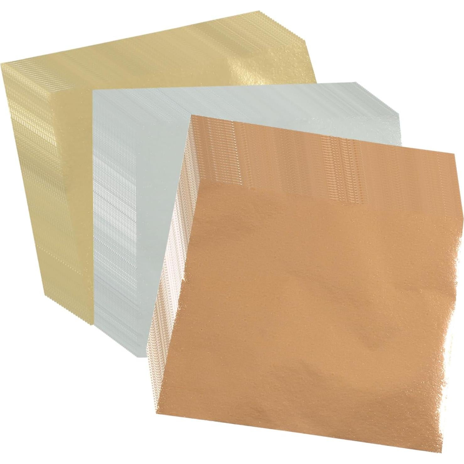 Hojas de Oro Imitación Piutouyar 200 Pcs 8x8.5 cm 3 Colores