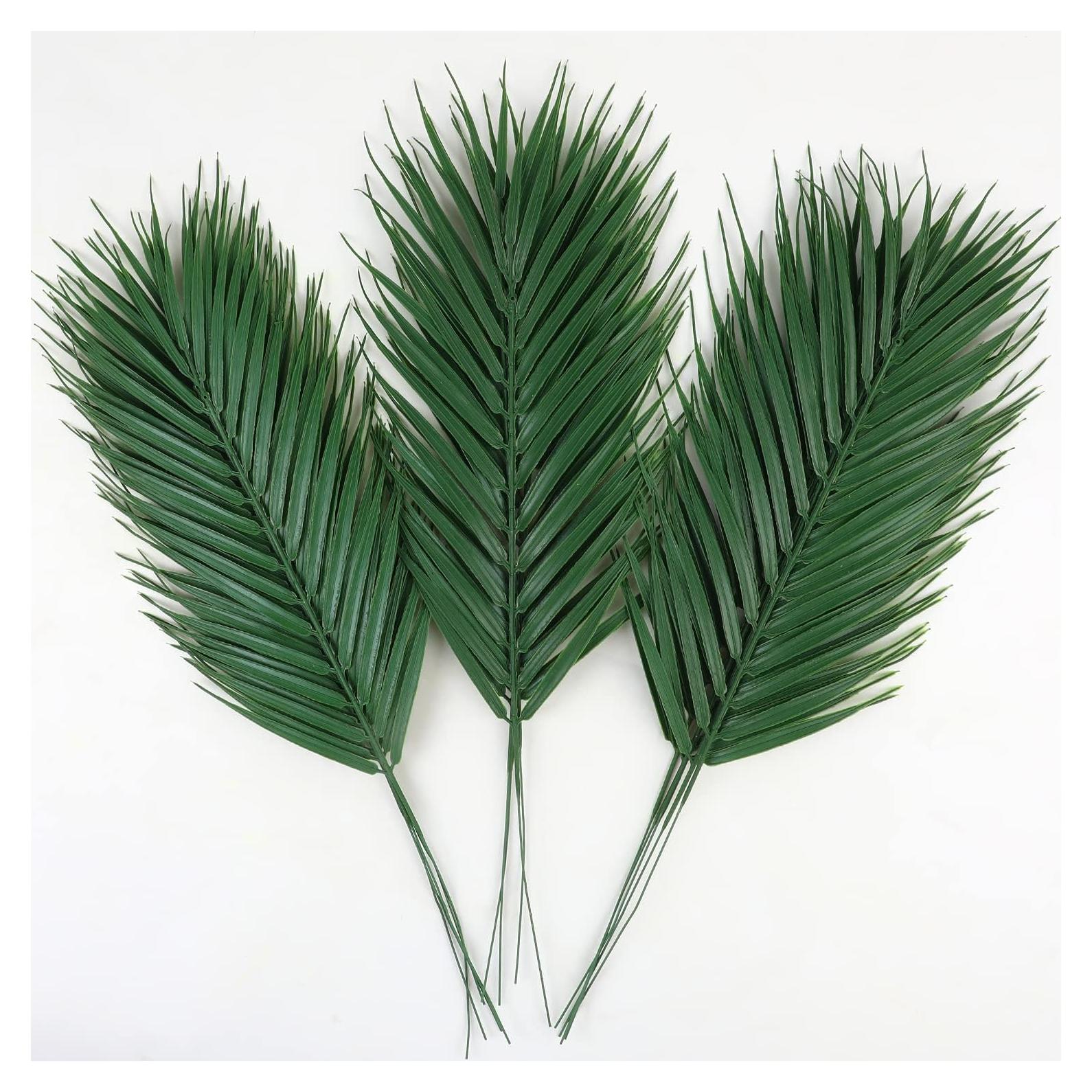 Hojas de Palma Artificiales CCINEE 16 Pcs 44.96 cm Verde