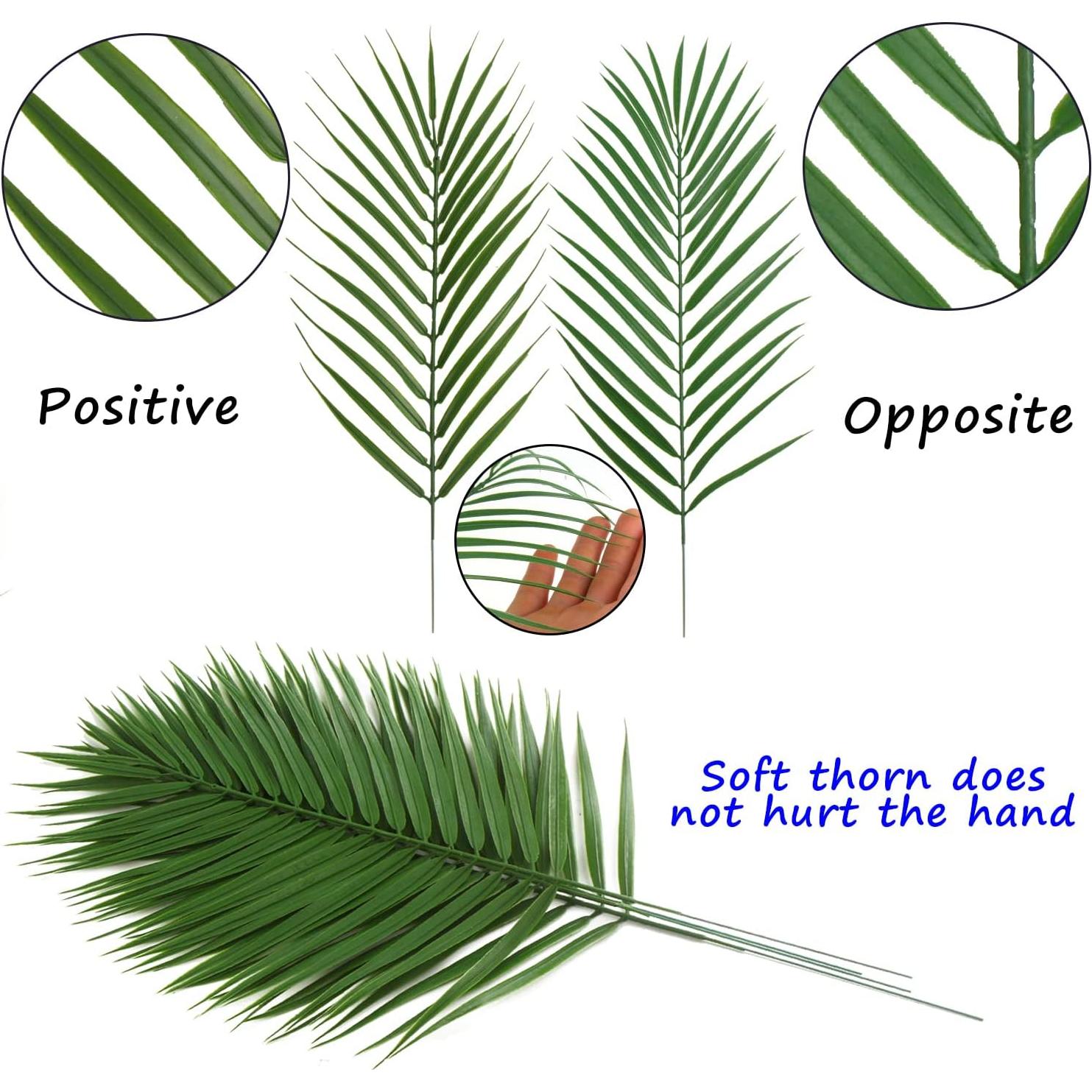 Hojas de Palma Artificiales CCINEE 16 Pcs 44.96 cm Verde