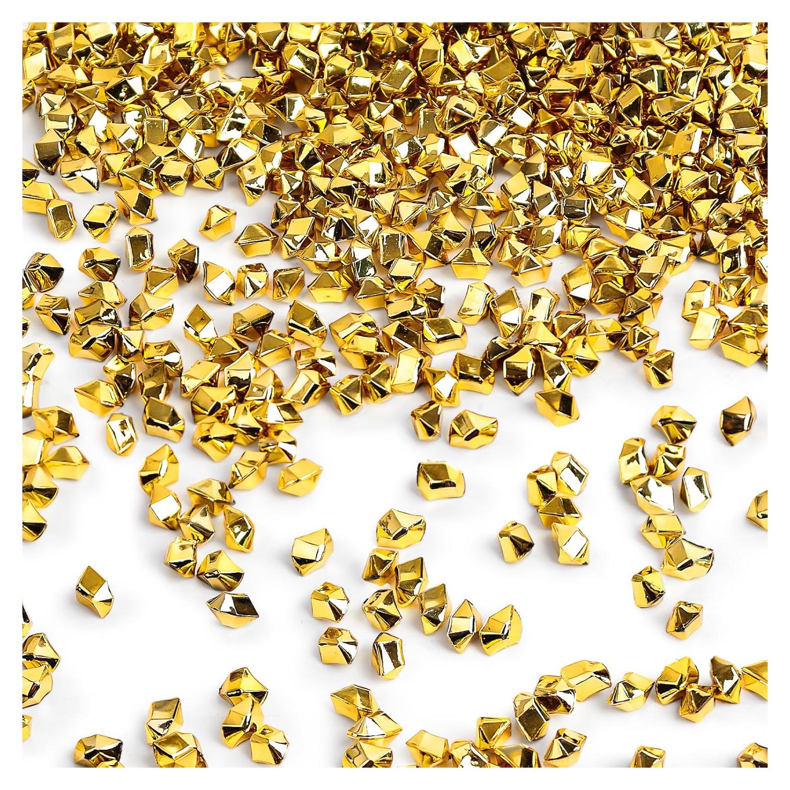 Rocas de Hielo Falsas DomeStar 4200 Piezas Doradas 0.51cm