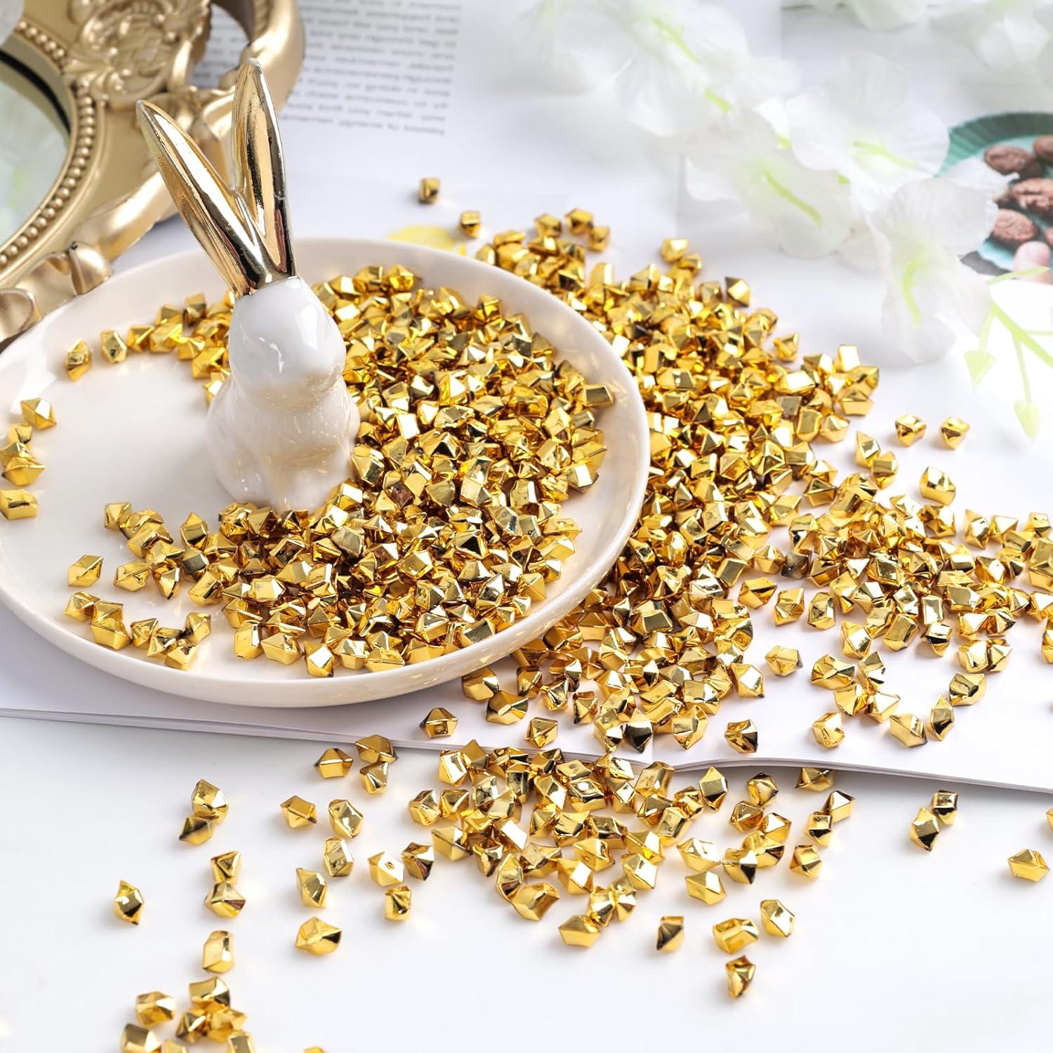 Rocas de Hielo Falsas DomeStar 4200 Piezas Doradas 0.51cm