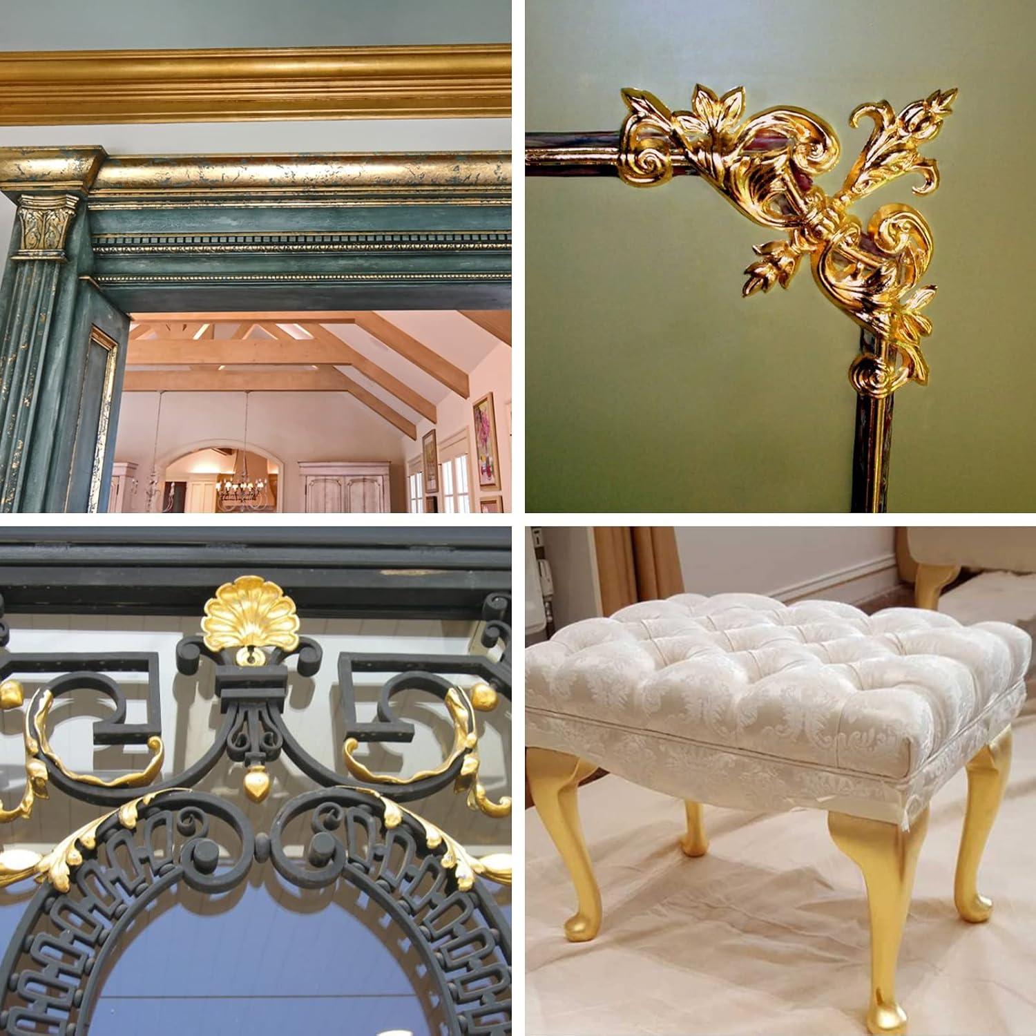 600 Hojas de Oro Imitación KIRIN 14x14 cm 6 Colores para DIY