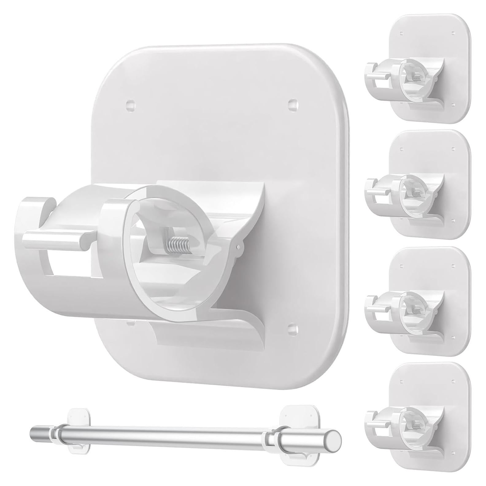 Soportes Adhesivos para Varilla de Cortina JHCJHC - 4 Piezas