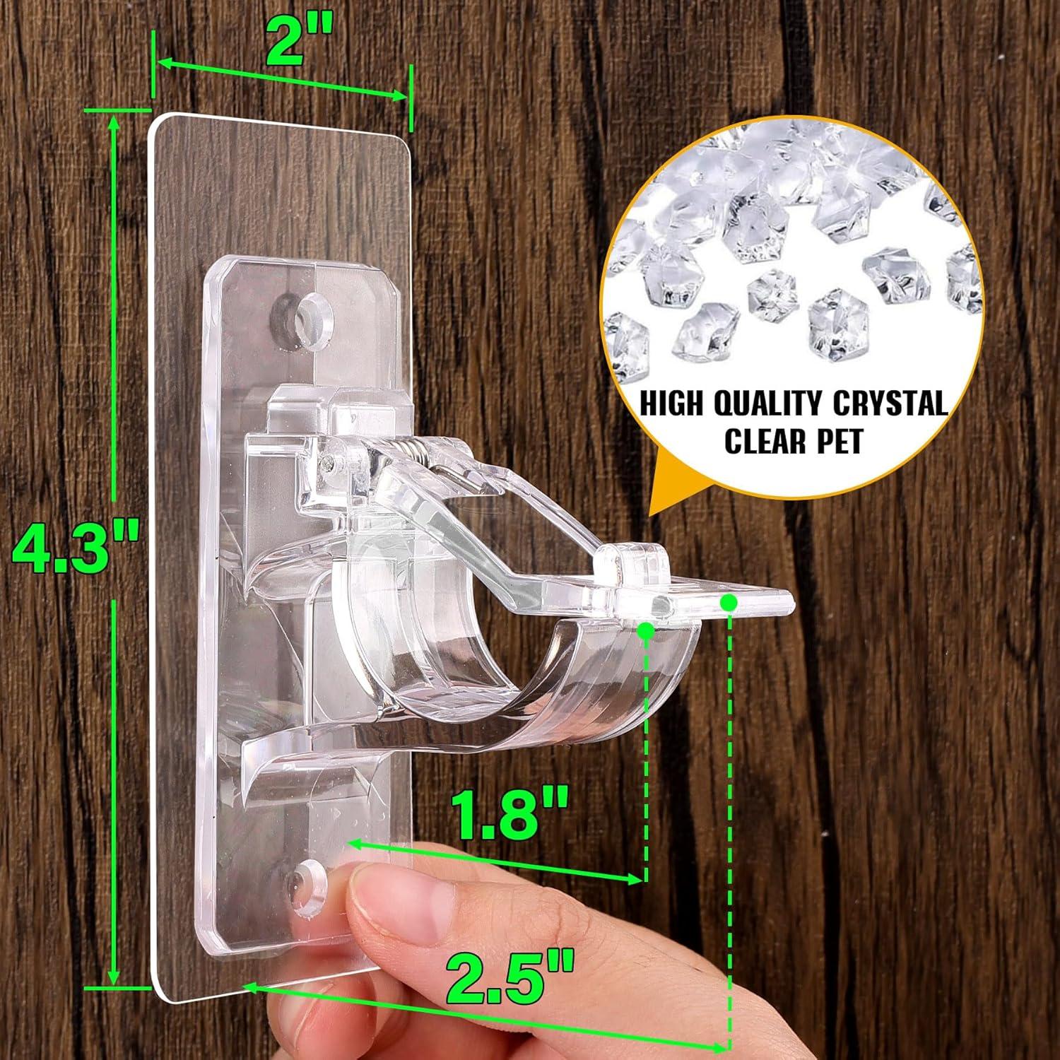 Soportes para Varillas de Cortina ANDGOO 4 Paquete Autoadhesivos