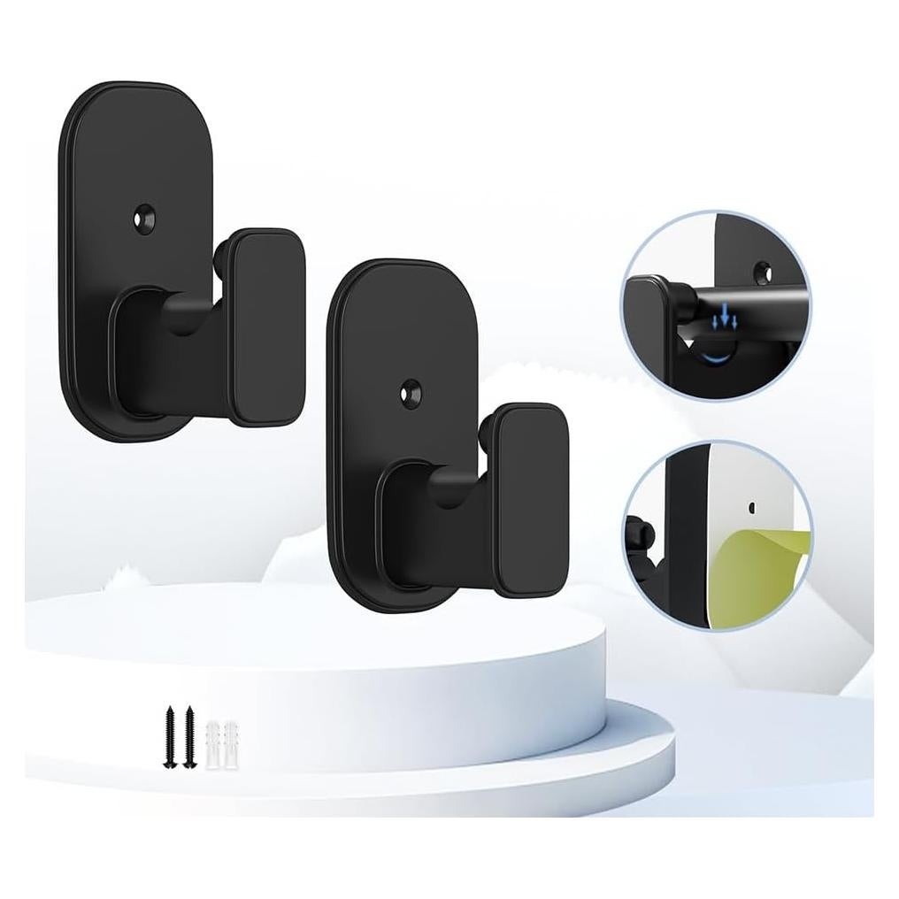 Soportes de Varilla de Cortina Autoadhesivos TKZTKZ 2 Paquete