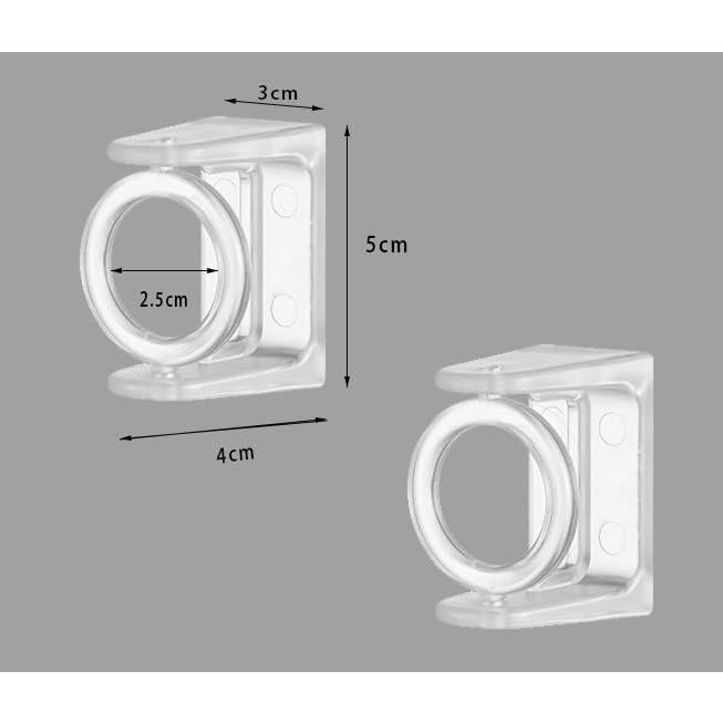 Soportes Autoadhesivos para Varilla de Cortina FQ - 2 Piezas