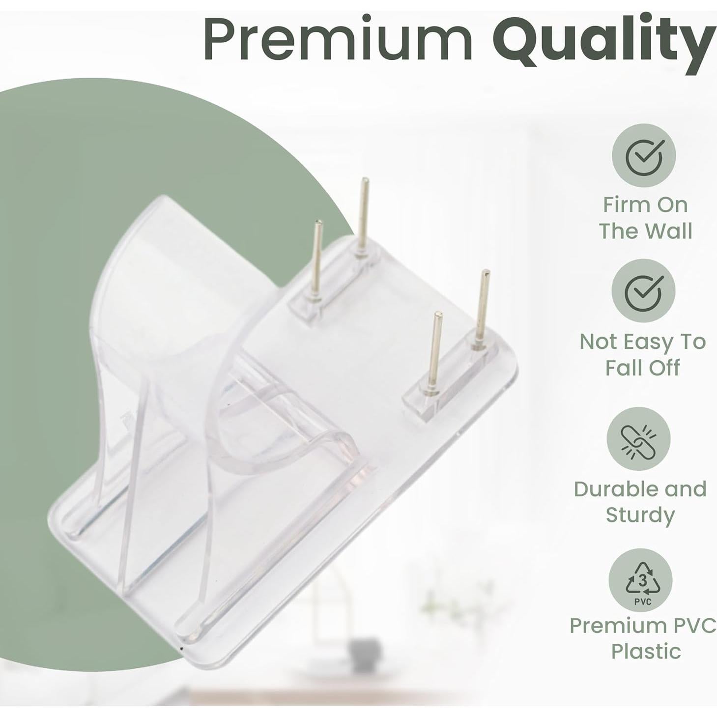 Soportes de Varilla de Cortina Pinmount 8 Piezas 25 LBS