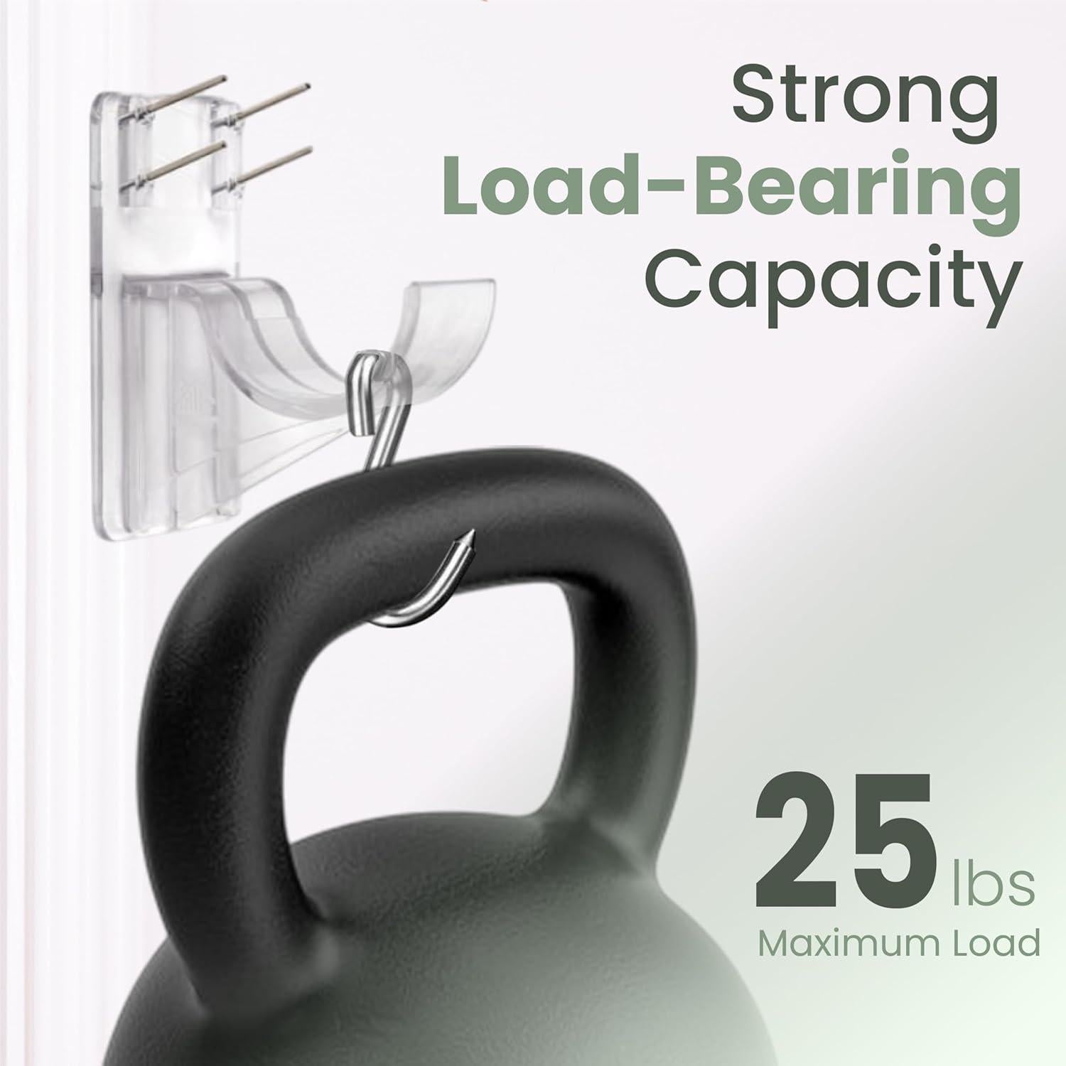 Soportes de Varilla de Cortina Pinmount 8 Piezas 25 LBS