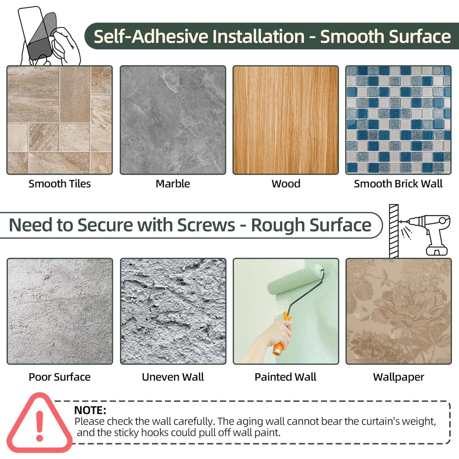 Soporte de Varilla de Cortina Doble Antimbee 6 Paquetes Dorado