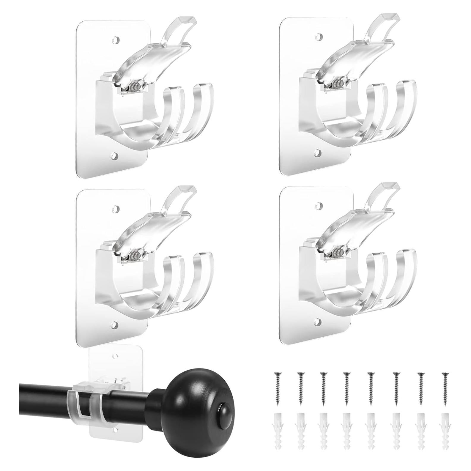 Soporte de Cortina Adhesivo Yeahxing 4PCS 9kg Sin Taladro