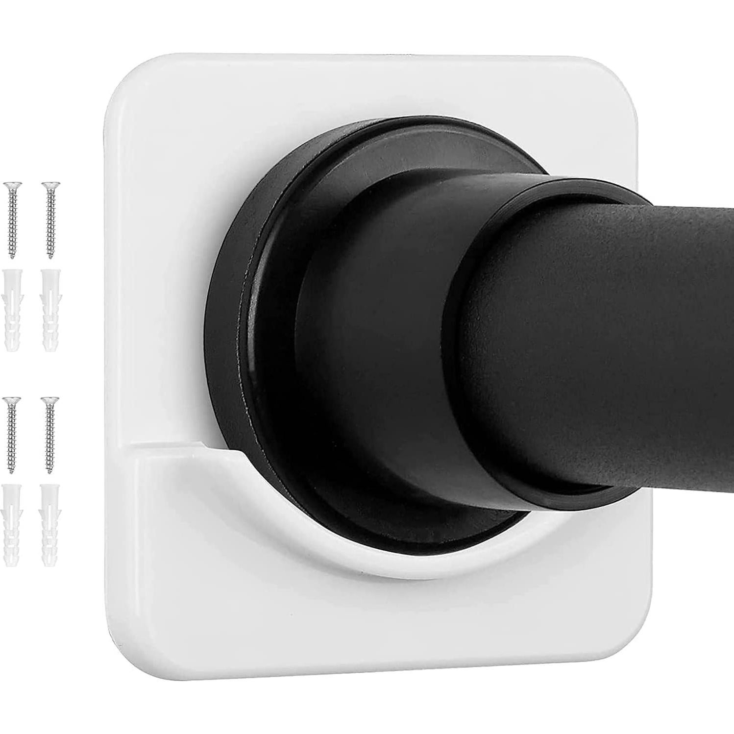 Soporte de Barra de Ducha Adhesivo ICERO - Paquete de 2, Blanco