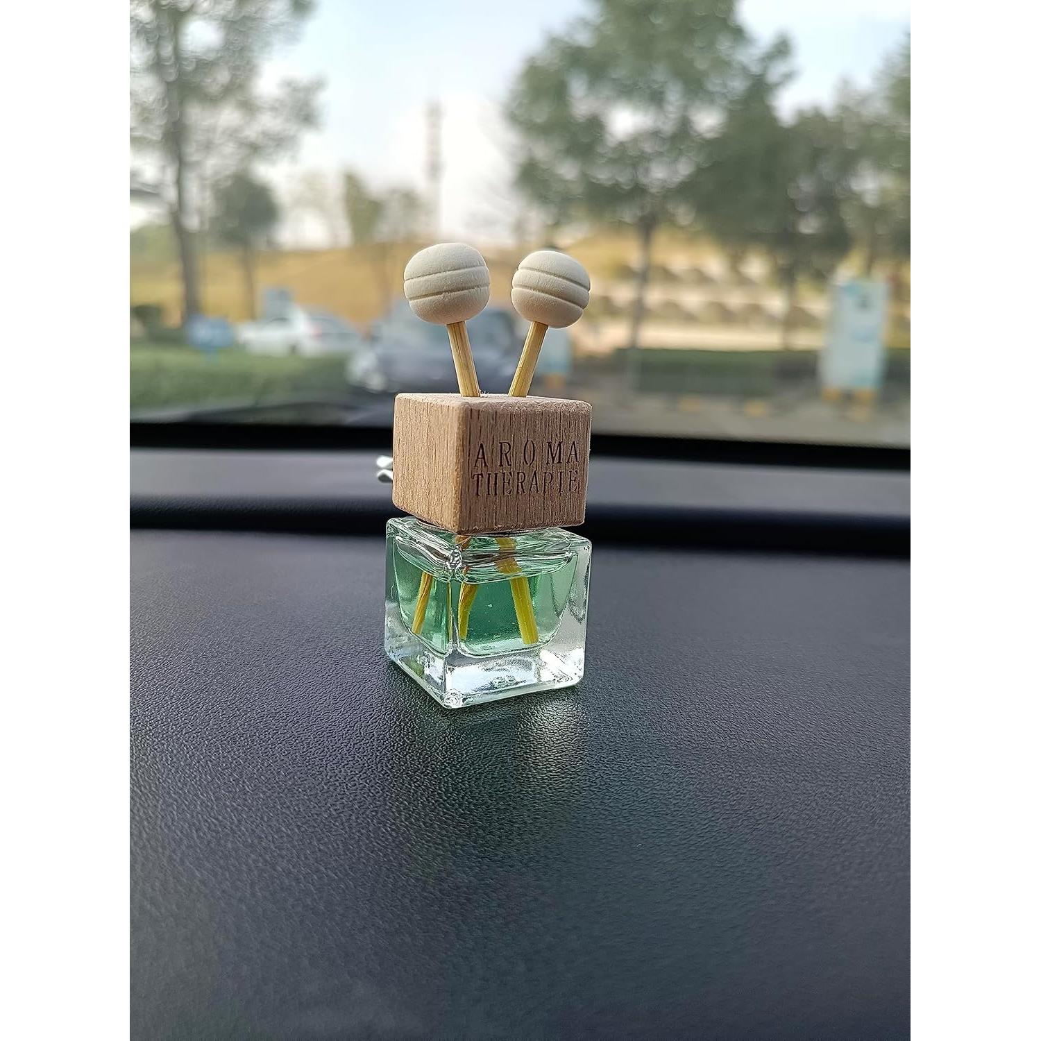 4 Paquetes Ambientador de Auto Clip Ventilación 8ml Vidrio