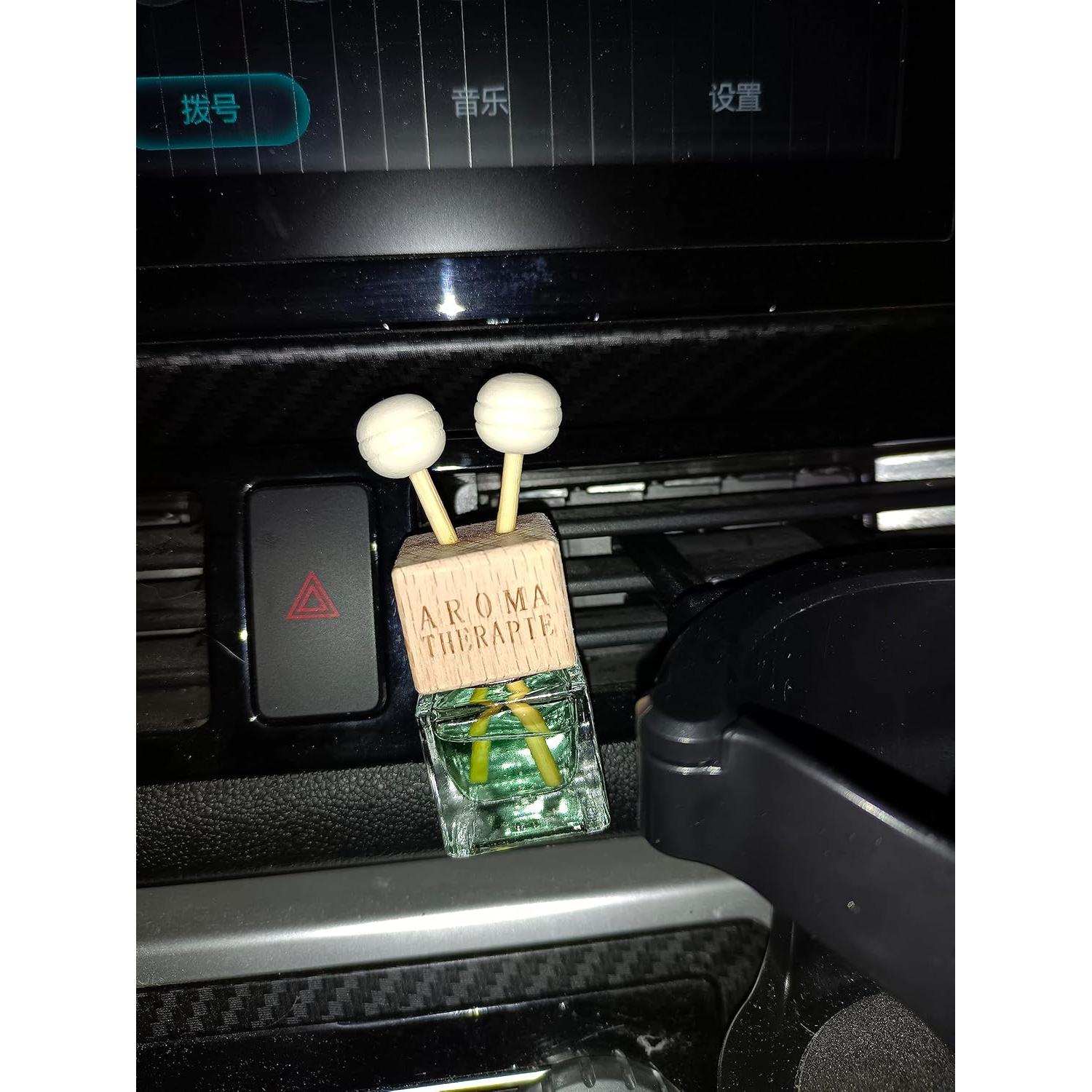 4 Paquetes Ambientador de Auto Clip Ventilación 8ml Vidrio