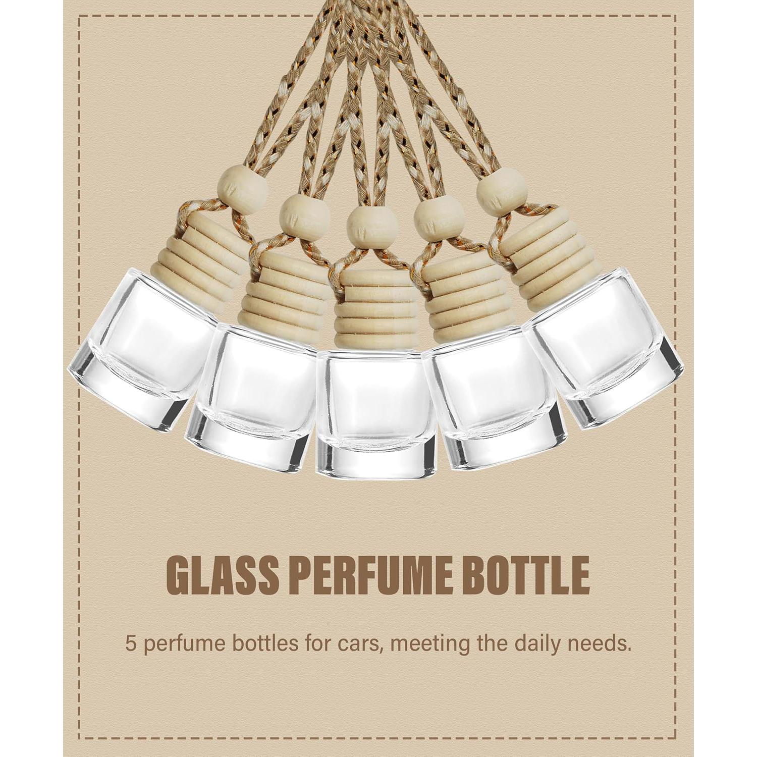 Ambientador de Aire Colgante ESEWALAS 5Pcs Vidrio 16cm