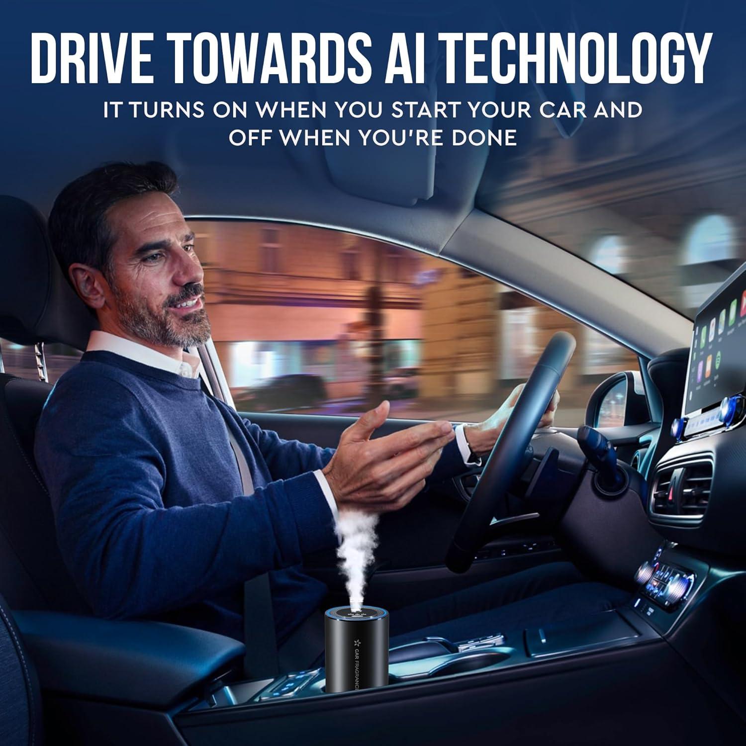 Difusor de Aire para Coche KESOCI 50ml Colonia Ultrasonido