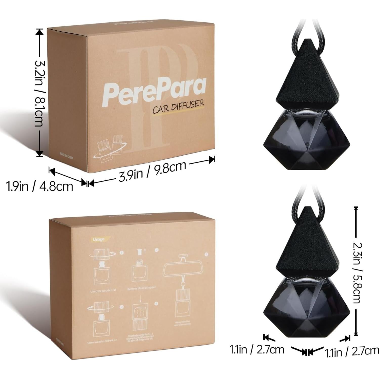 Ambientador de coche Pere Para Lino Blanco Puro 2x8ml Ecológico