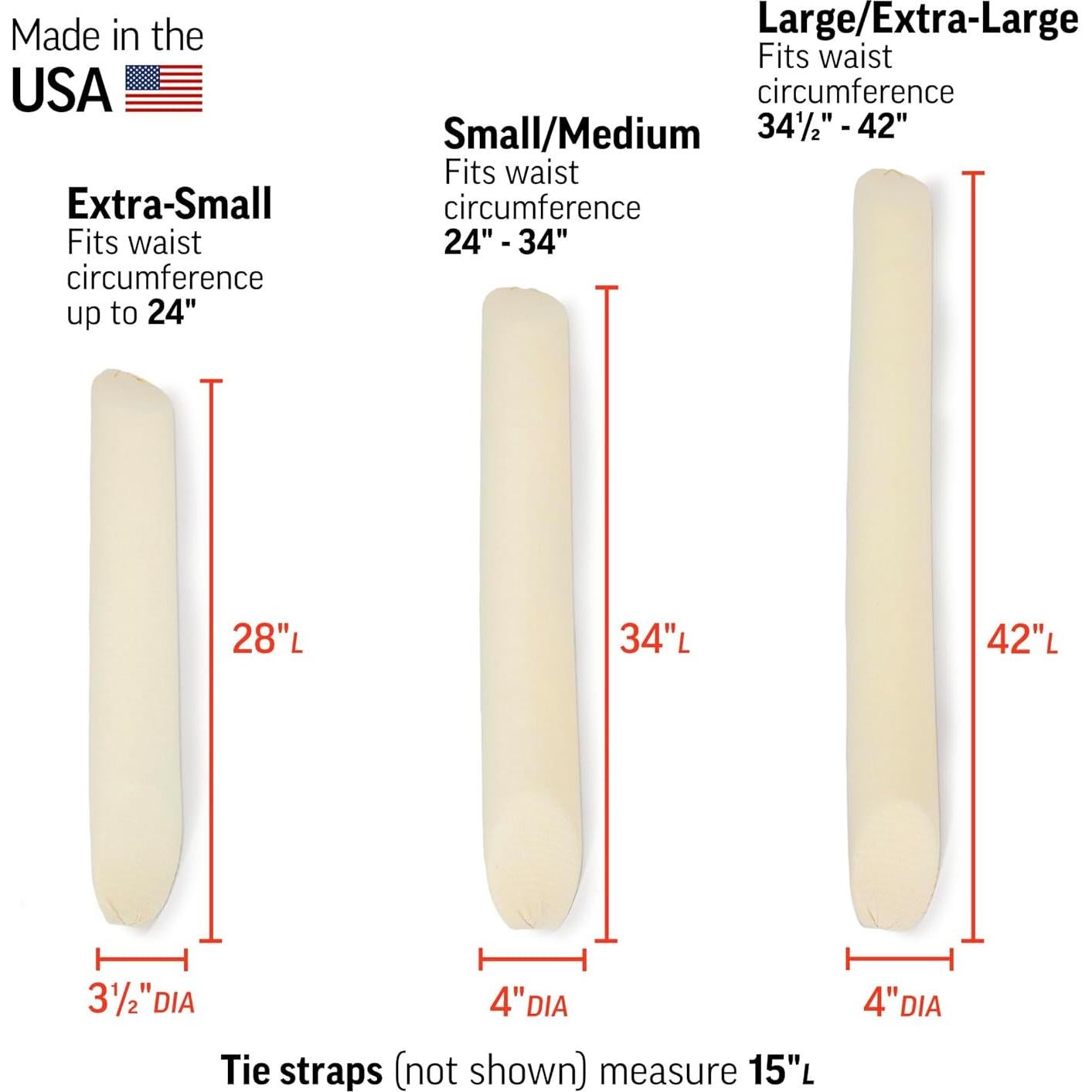 Almohada Rollo Nocturno OPTP Grande para Espalda Baja