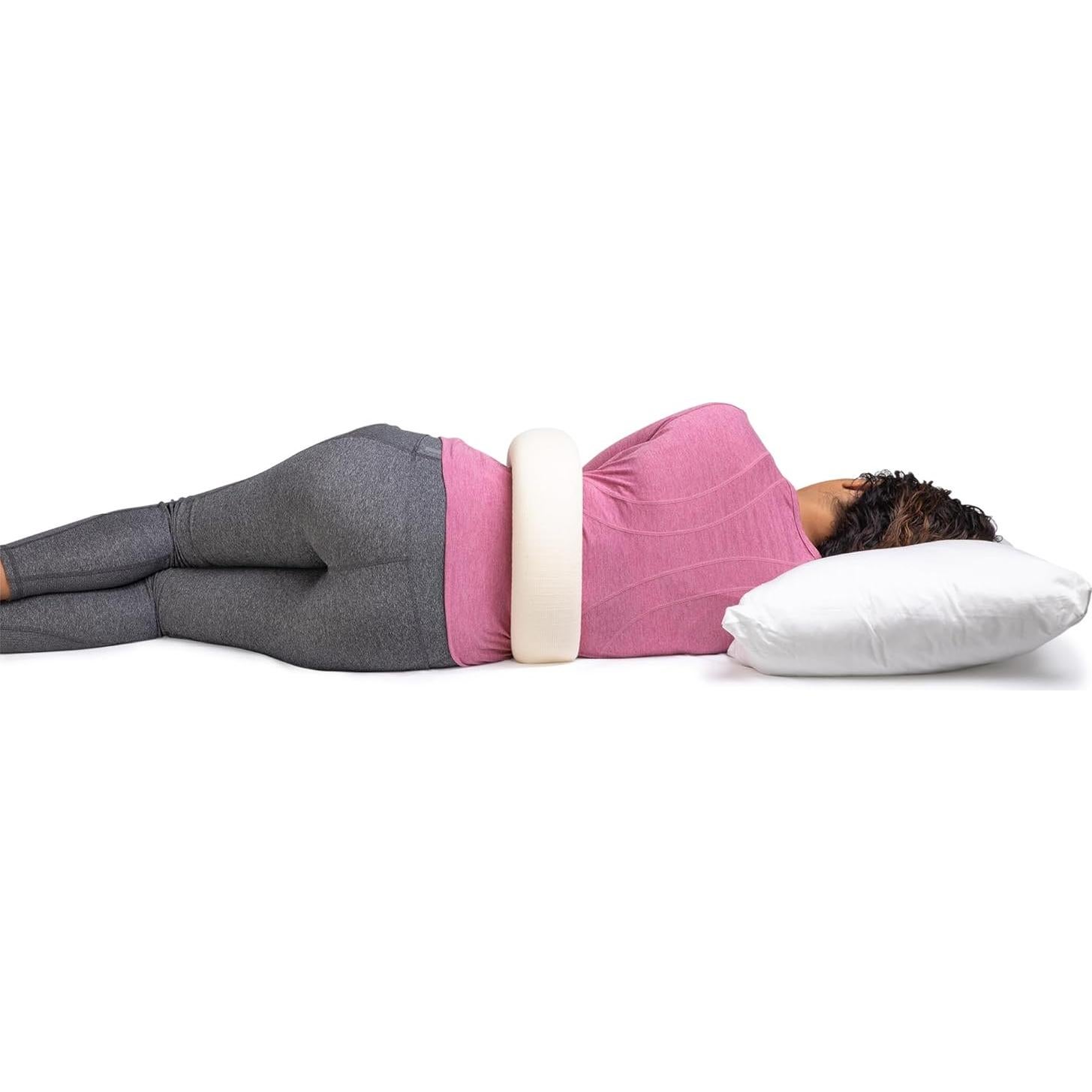 Almohada Rollo Nocturno OPTP Grande para Espalda Baja