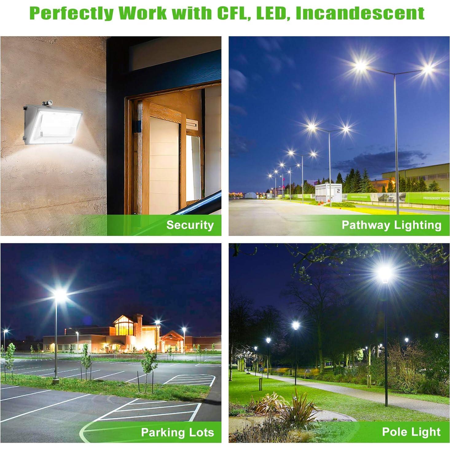 Paquete de 2 Sensores Dusk a Dawn ORRGENA IP65 110-240V