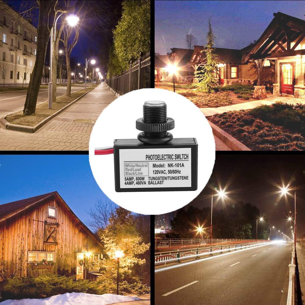 Interruptor Fotoeléctrico Lelukee para Luz Exterior 120V AC