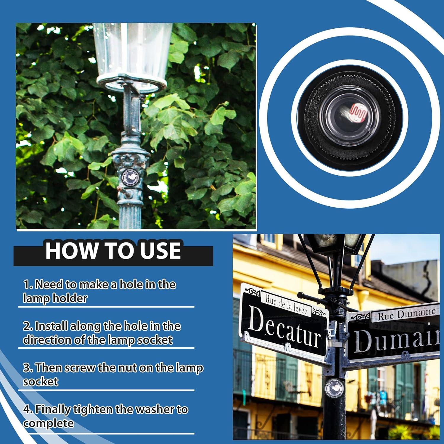 Sensor Fotoeléctrico Flutesan 3 Piezas 120-277V Exterior