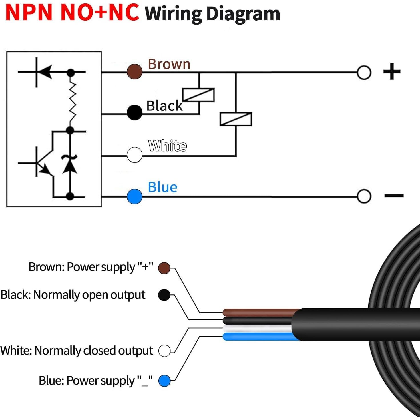 Sensor Láser Fotoeléctrico NPN NO+NC 10-30VDC 0-500mm LCTC