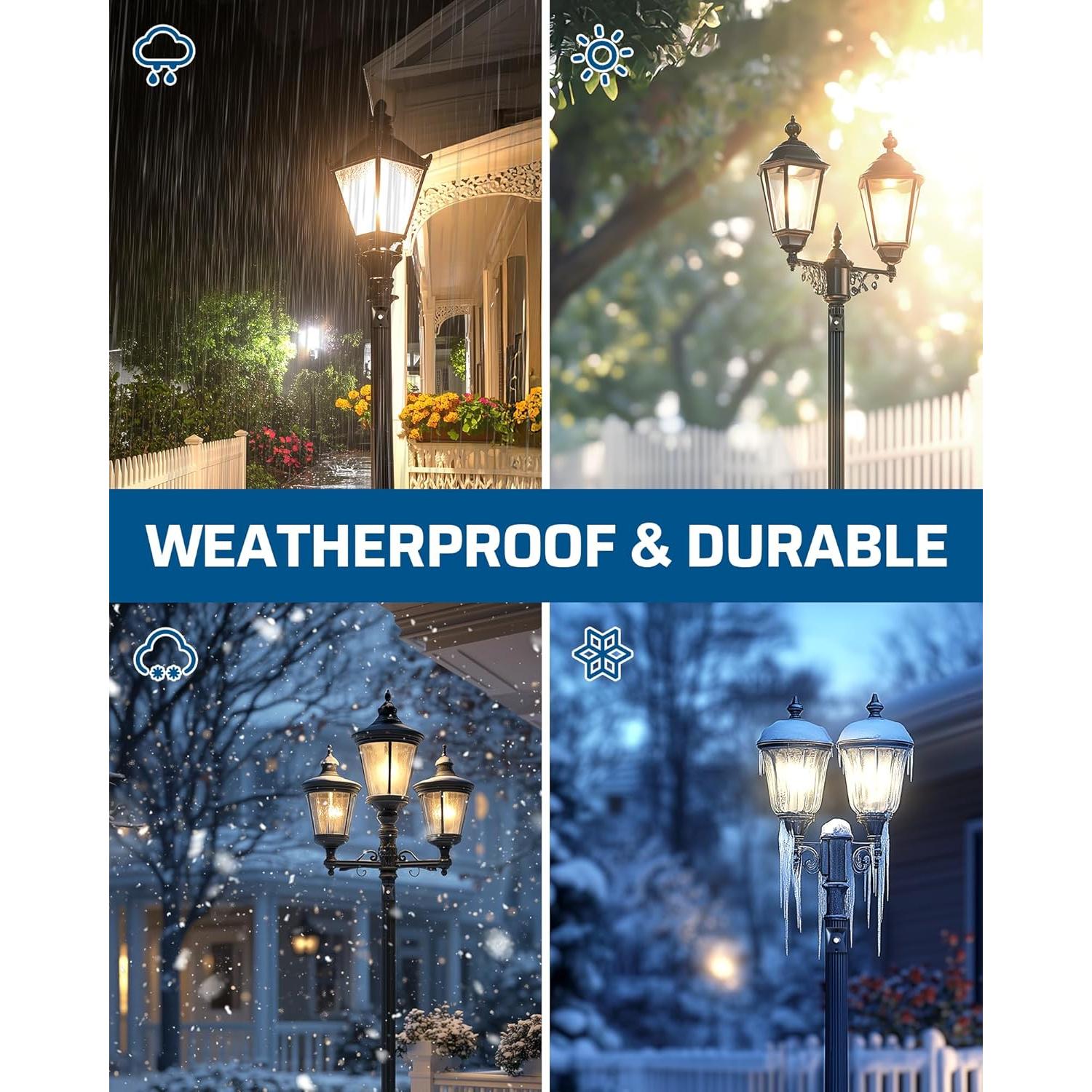 Sensor Fotoeléctrico EDISHINE para Luz de Poste Exterior 120V