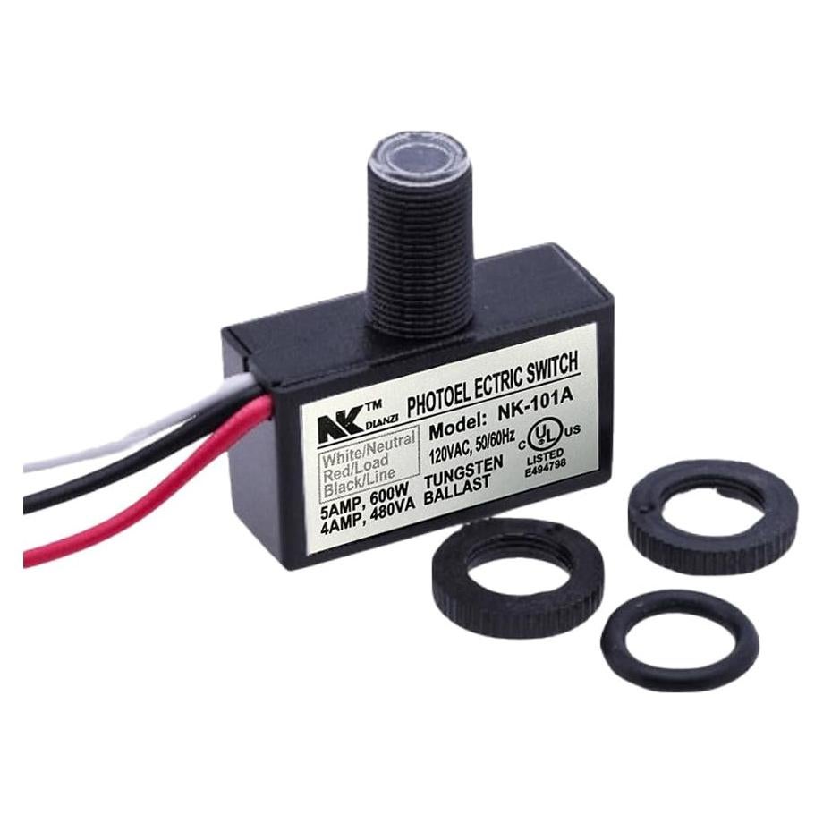 Sensor de Luz Fotocélula Meskliu SR-05 105V-130V CA 5A