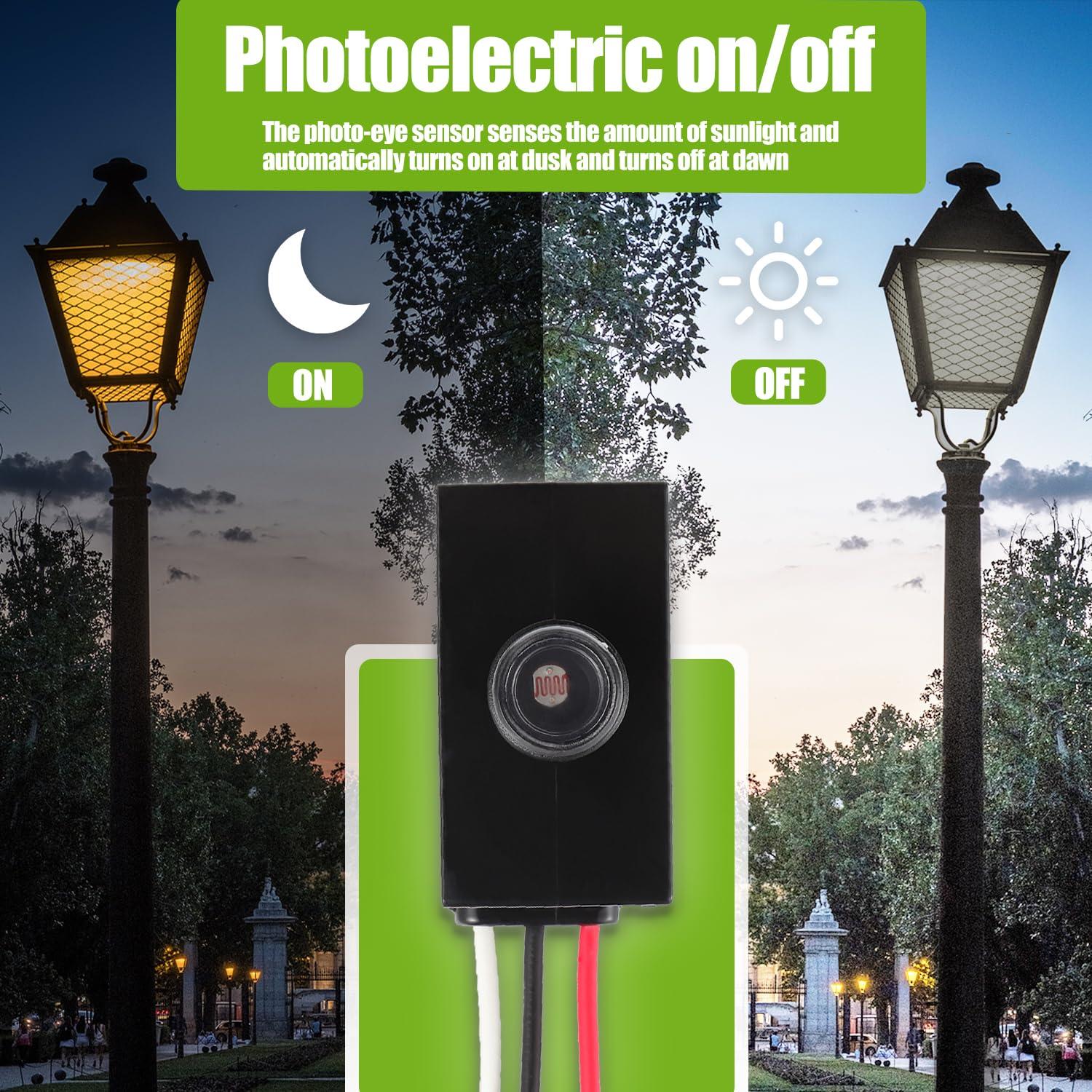 Sensor Fotoeléctrico Dusk to Dawn EPLZON EP-DTDS-3PCS 120-277V