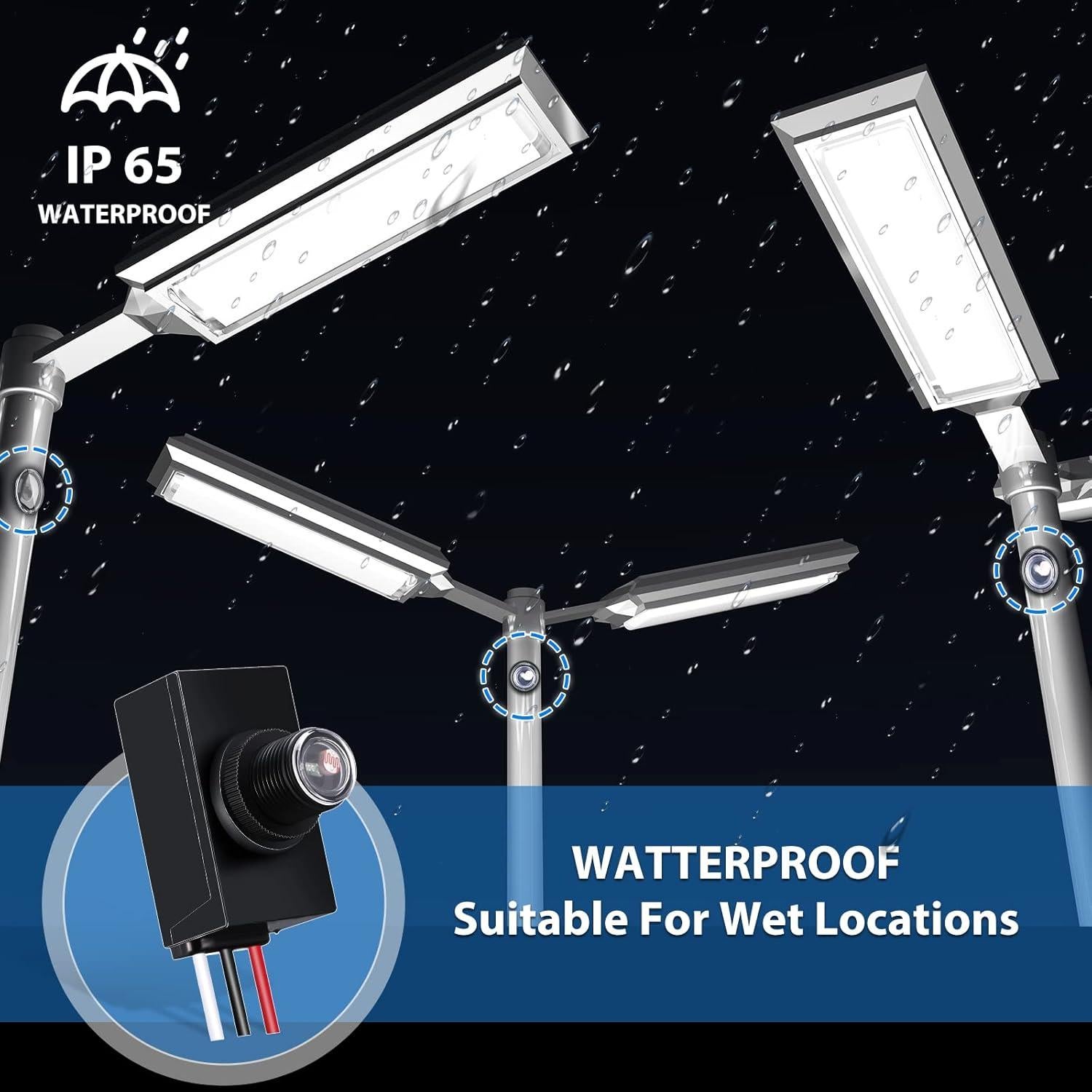 Sensor Fotoeléctrico Flutesan 6 Paquetes 100-277V Automático