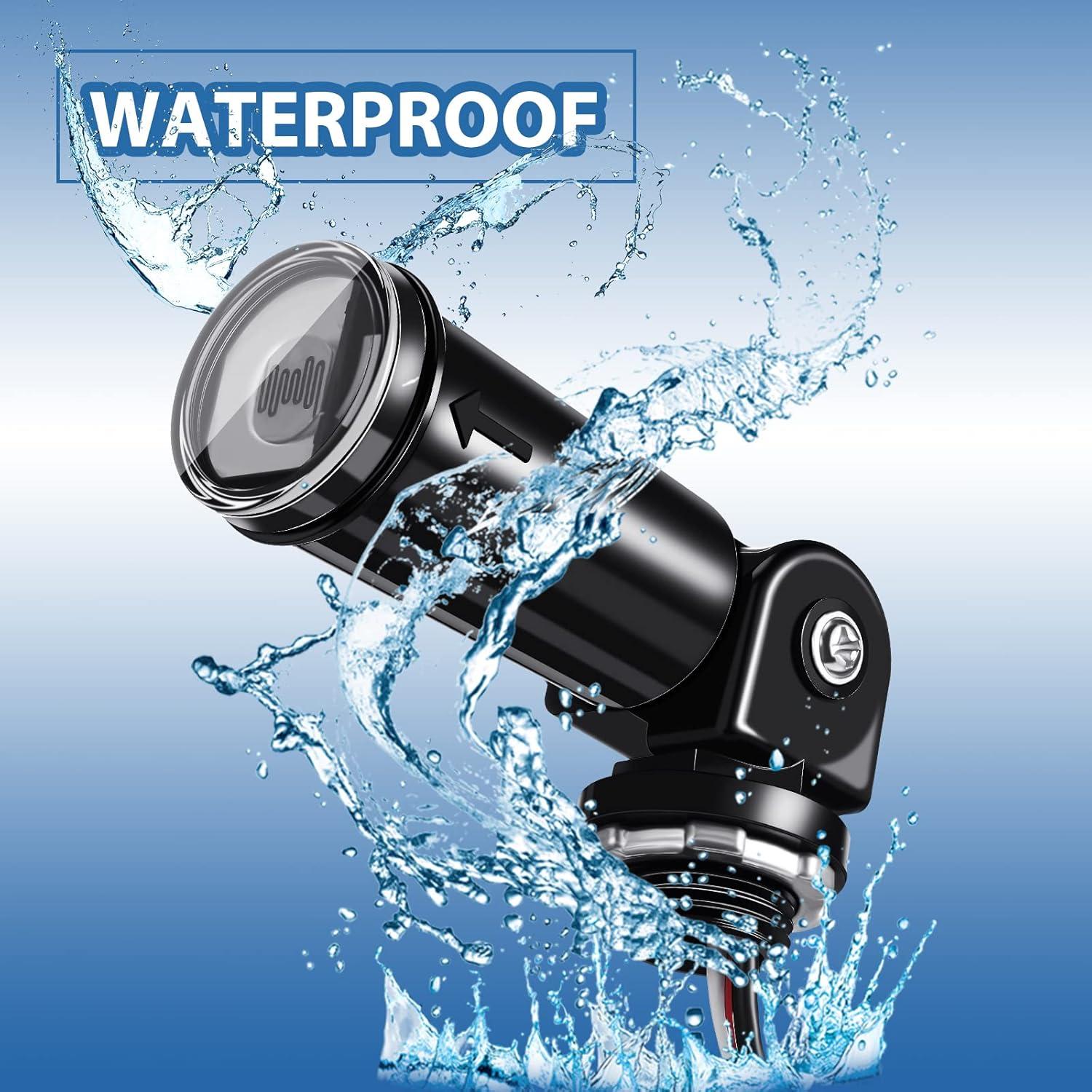 Sensor Fotoeléctrico Riakrum 4 Piezas 120V para Iluminación Exterior