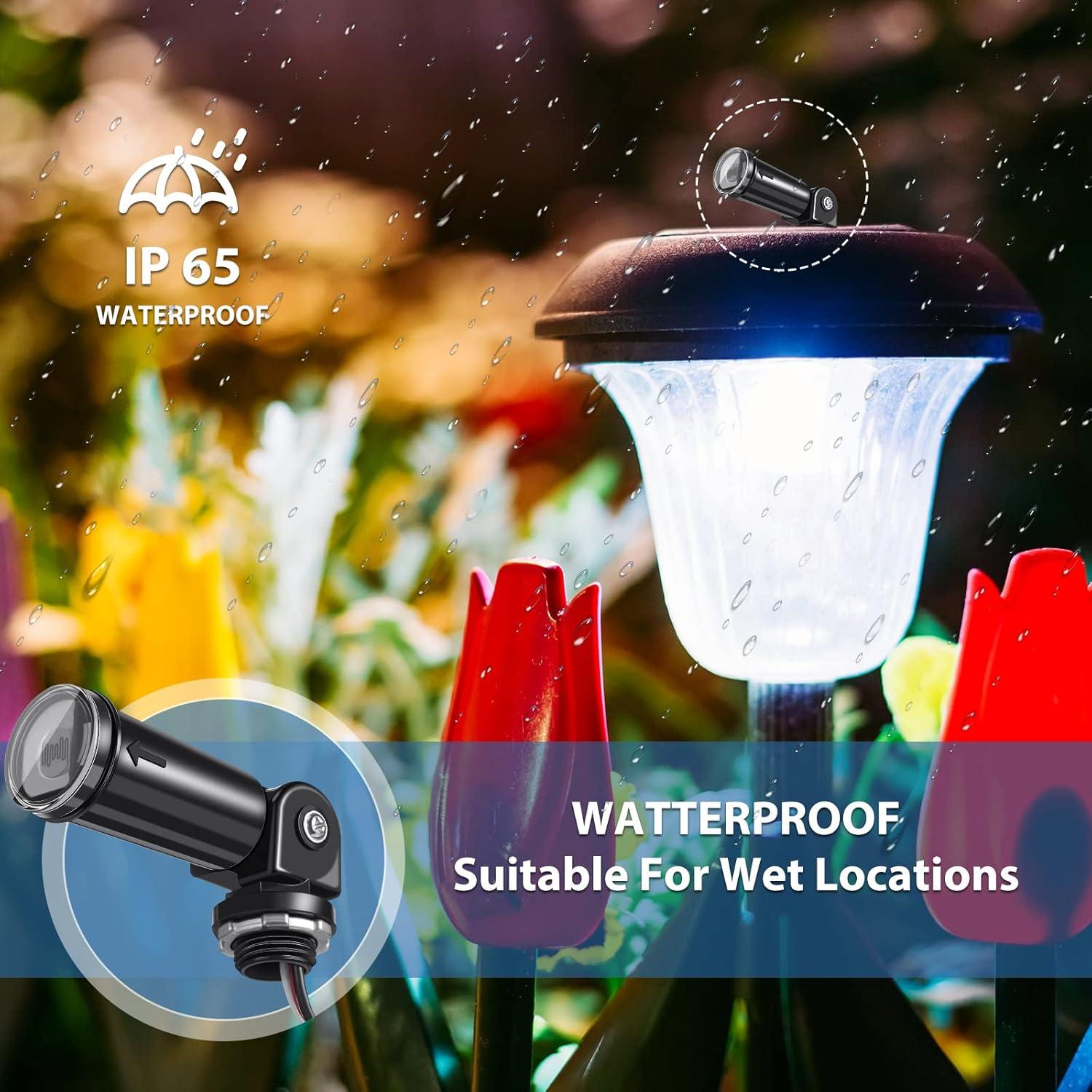 Sensor Fotoeléctrico Riakrum 4 Piezas 120V para Iluminación Exterior